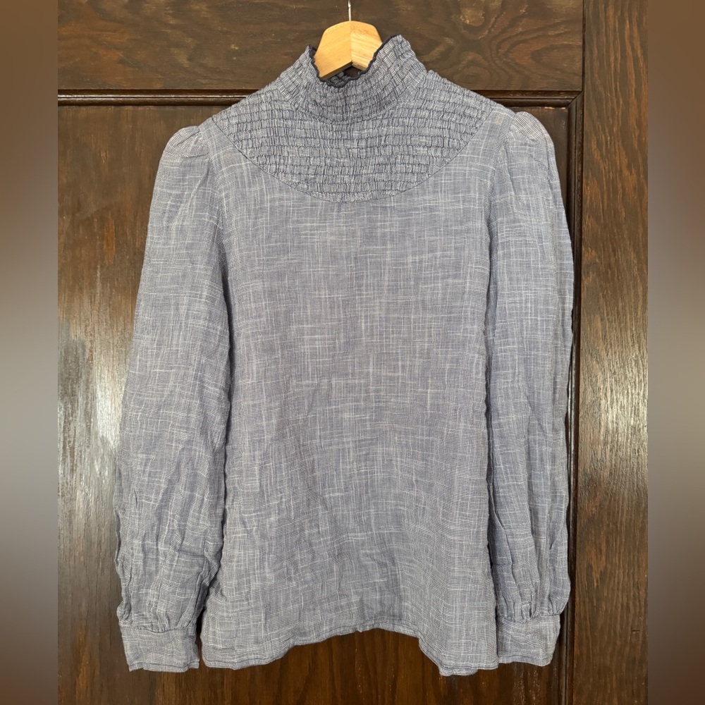 Synergy Organic Clothing Delphina Top - Navy Check XS